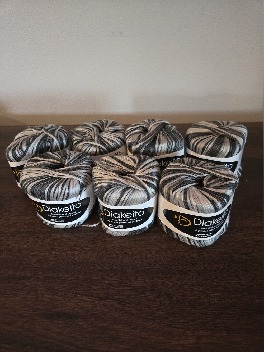Lot Diakeito Japanese Ribbon Yarn 7 Skeins
